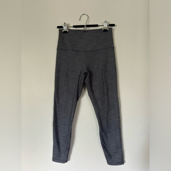 Lululemon Align Pant II 25" Mini Heathered Herringbone Black and White - Picture 5 of 11